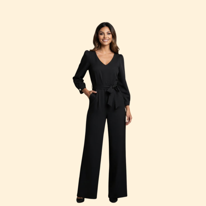 Women’s Chic Tie Waist Jumpsuit