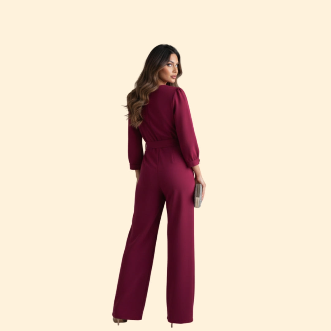 Women’s Chic Tie Waist Jumpsuit