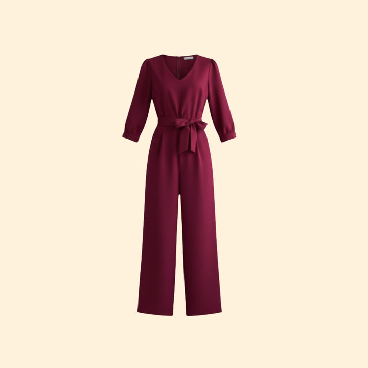 Women’s Chic Tie Waist Jumpsuit