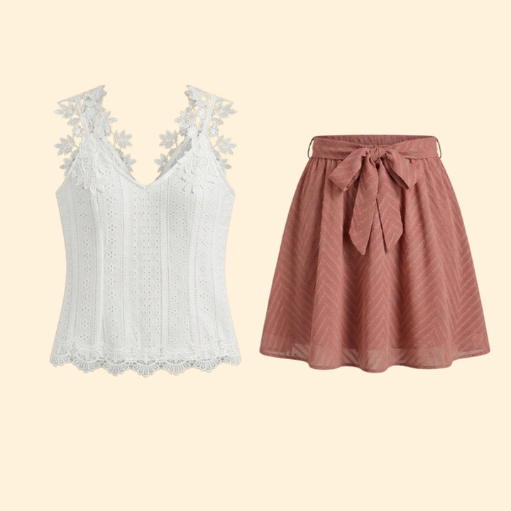 Women's Chic Tie Waist Women's Chic Tie Waist Skirt