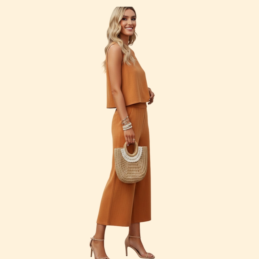 Women's Chic Top and Pants Set