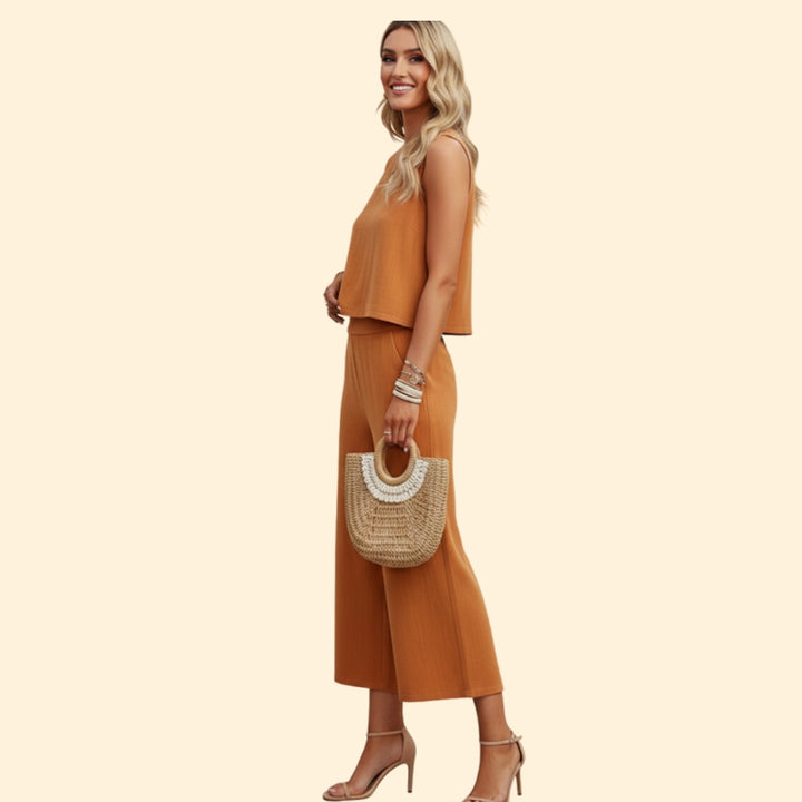Women's Chic Top and Pants Set