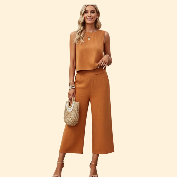 Women's Chic Top and Pants Set