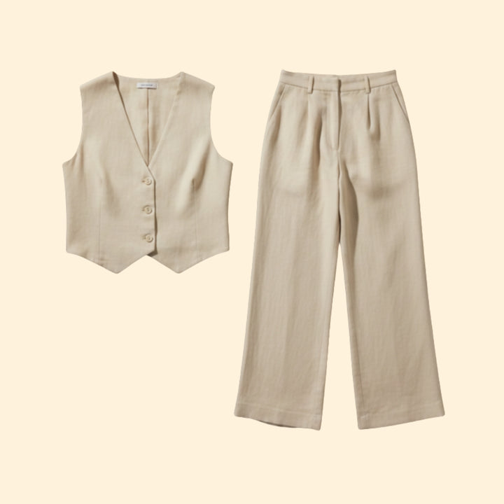 Women’s Chic Vest & Trousers Set