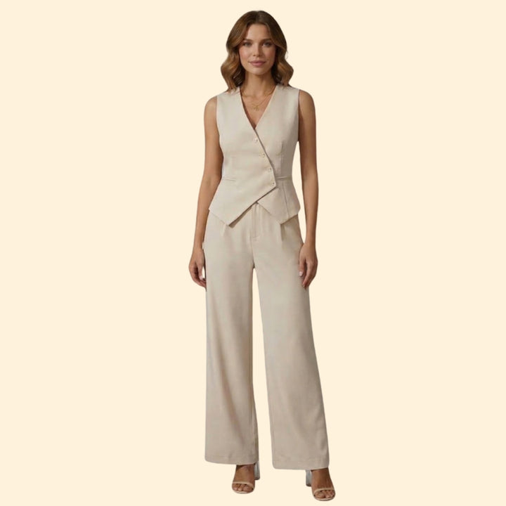 Women's Chic Vest and Pant Set