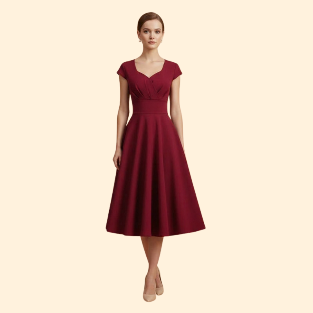 Women’s Chic Waist Cut A-line Dress