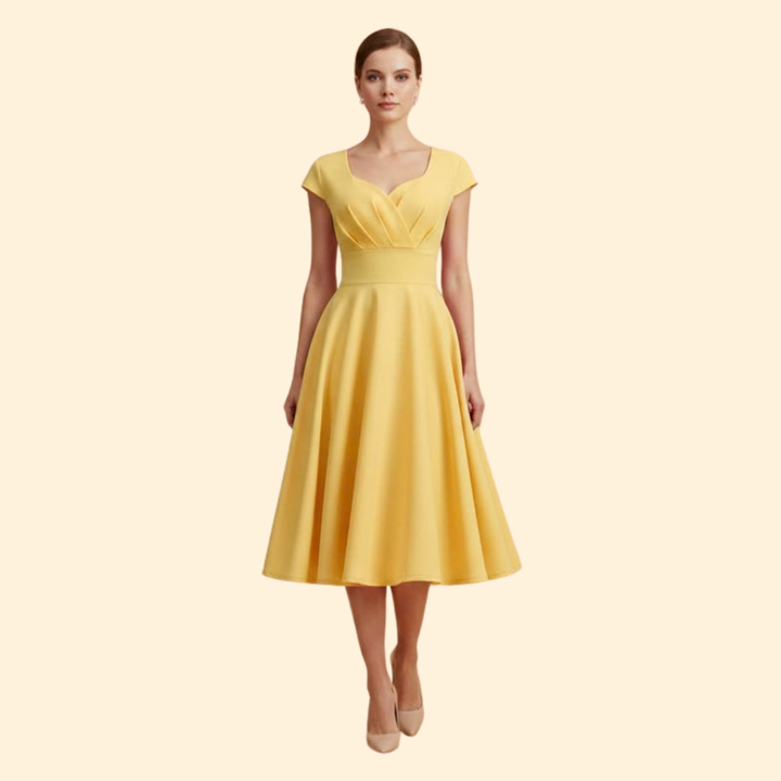 Women’s Chic Waist Cut A-line Dress