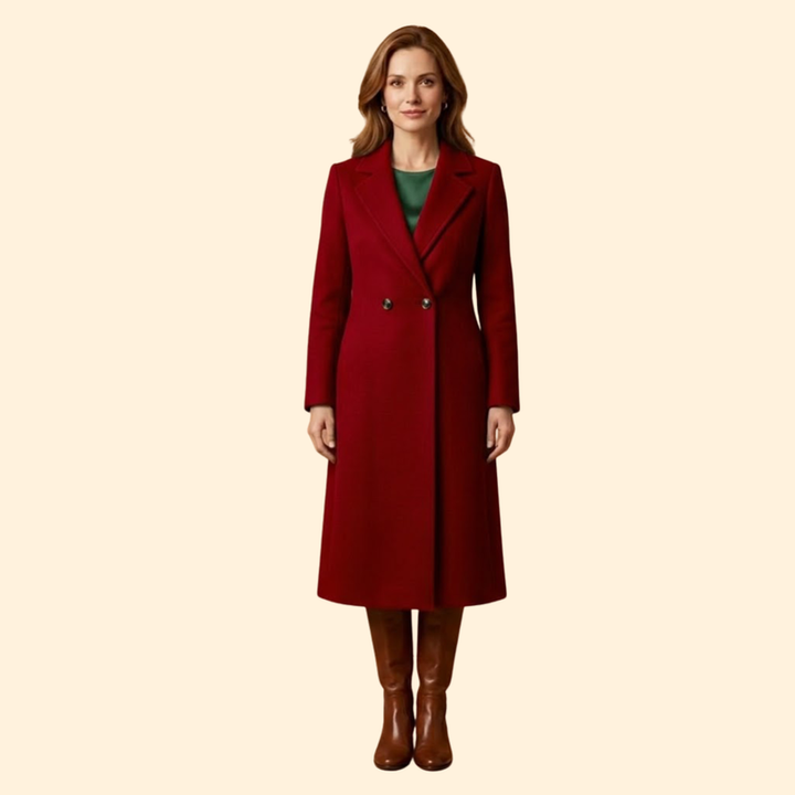 Women’s Classic Belted Long Coat