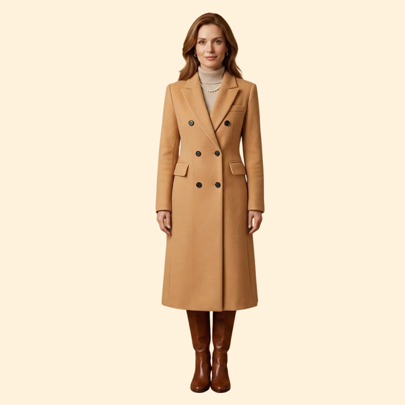 Women’s Classic Belted Long Coat