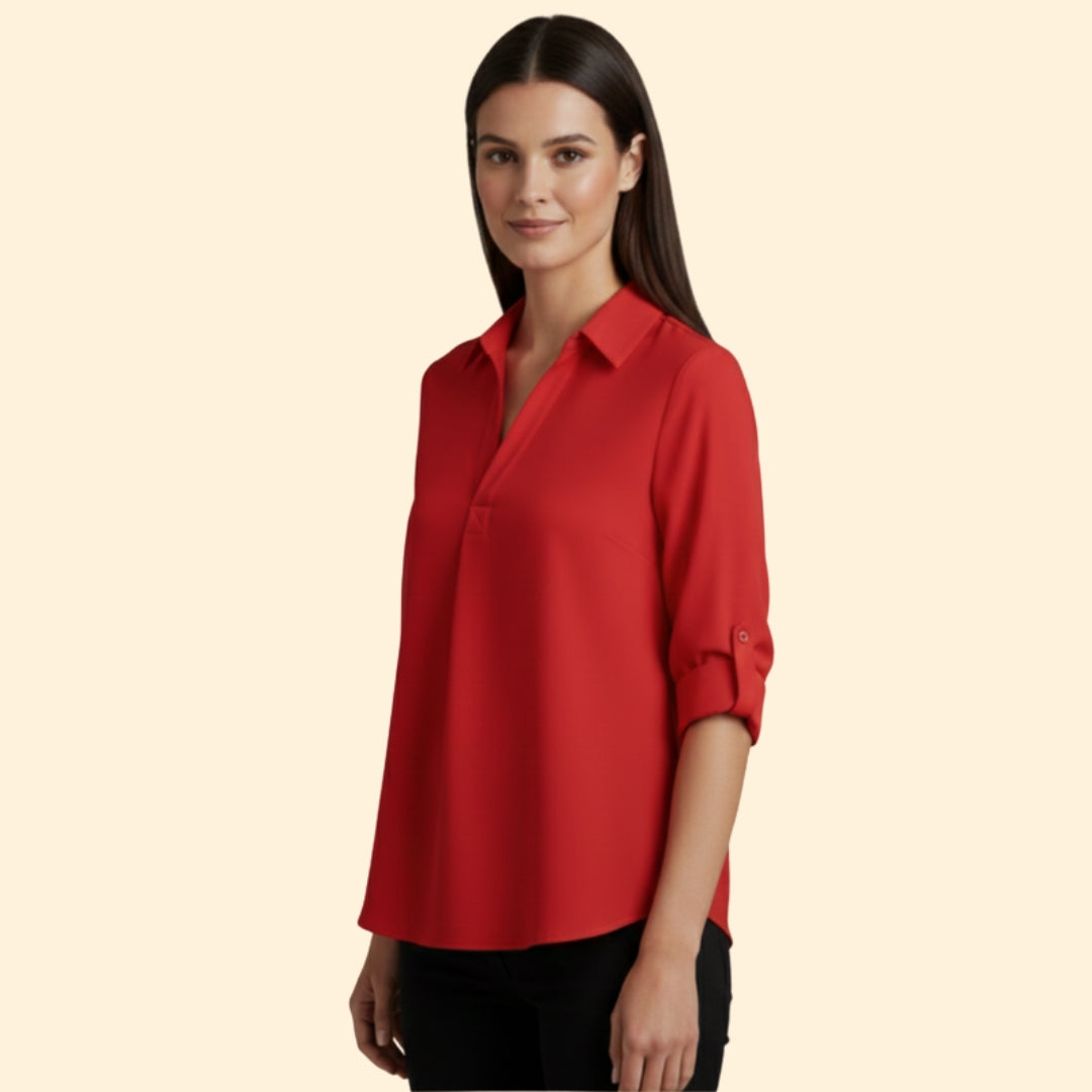 Women's Classic Button-Up Blouse