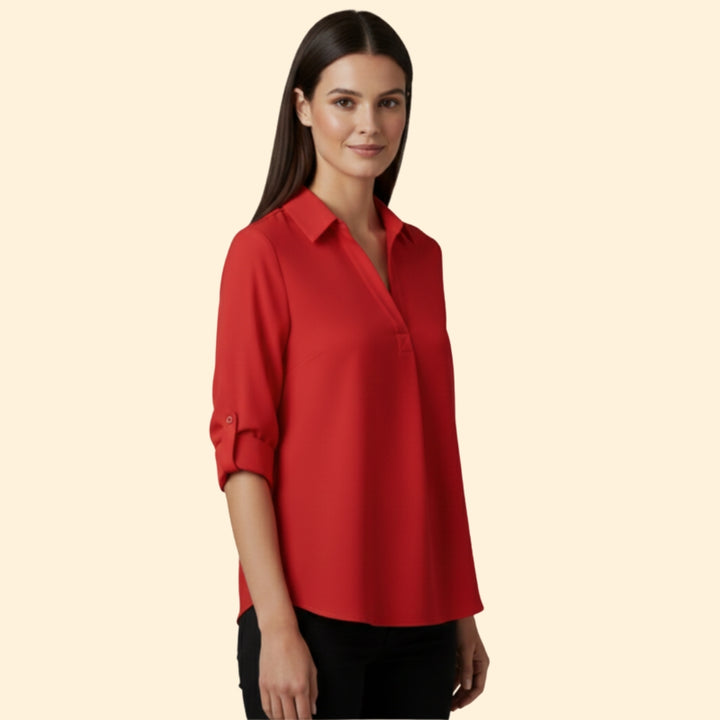 Women's Classic Button-Up Blouse