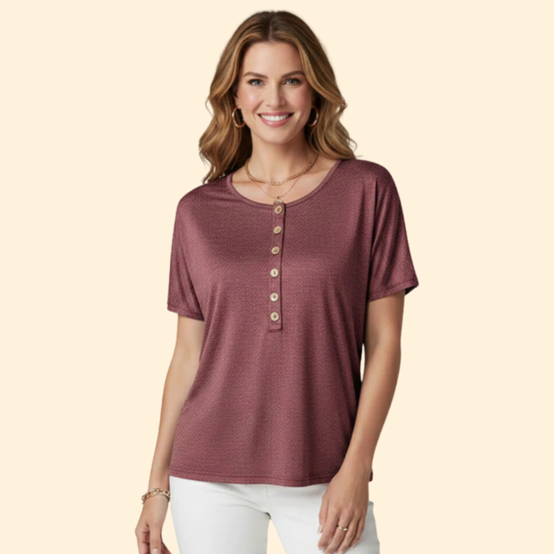 Women's Classic Buttoned T-Shirt