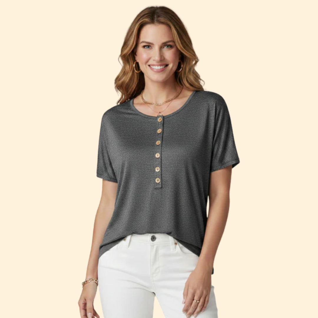 Women's Classic Buttoned T-Shirt