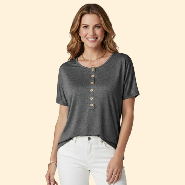 Women's Classic Buttoned T-Shirt