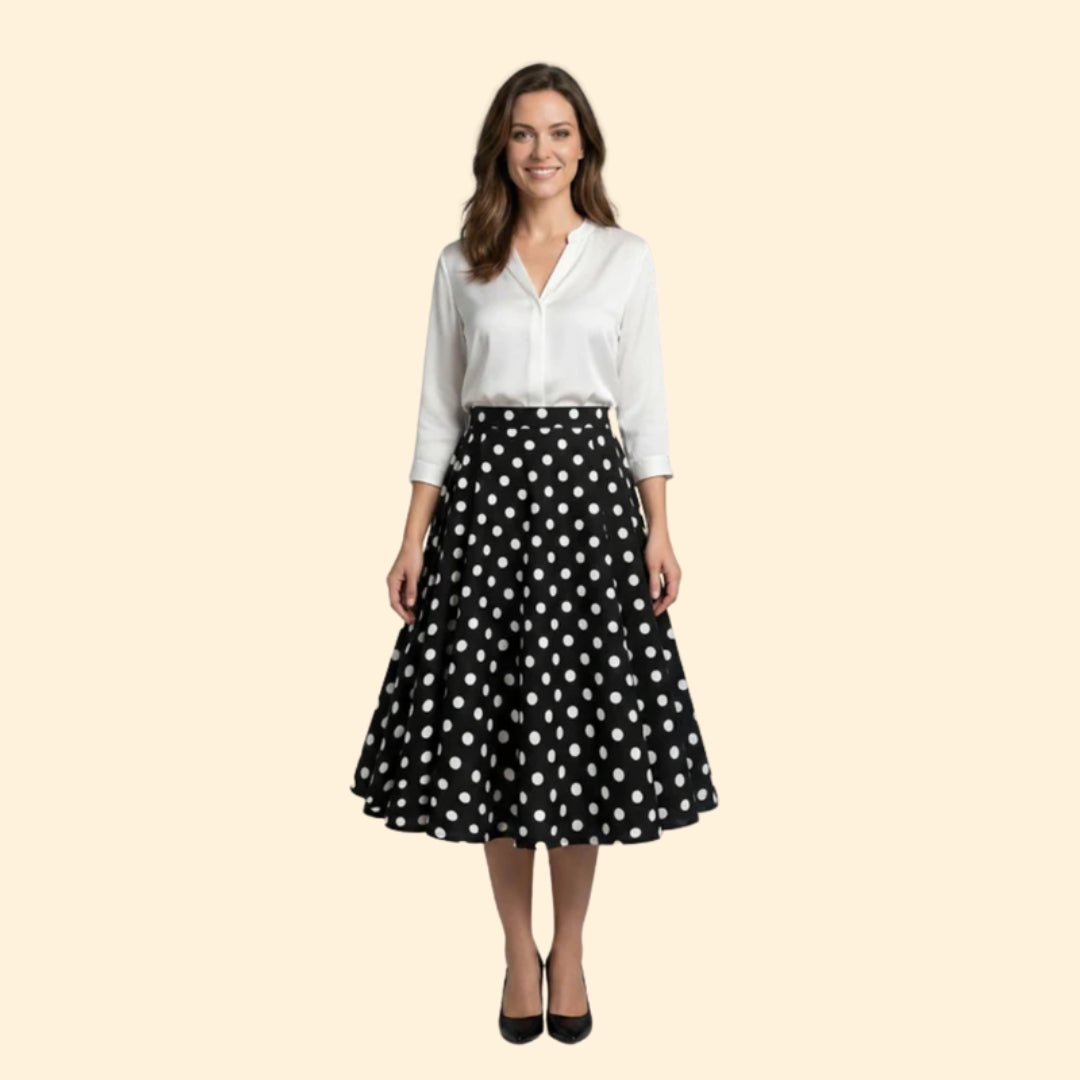 Women's Classic Polka Dot Skirt