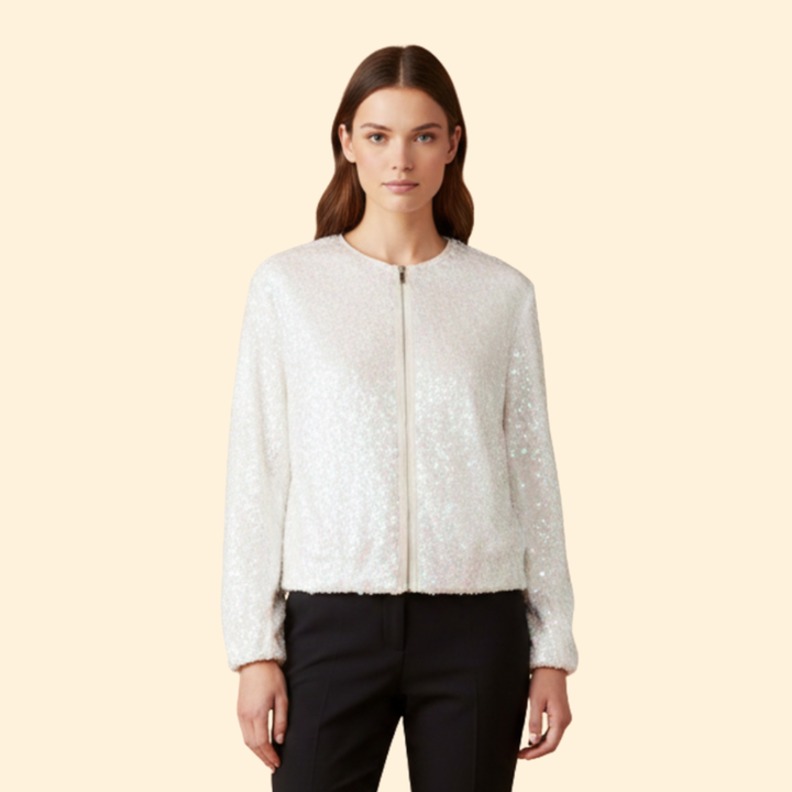 Women’s Classic Sequin Bomber Jacket