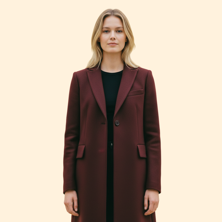 Women’s Coat with Streamlined Design