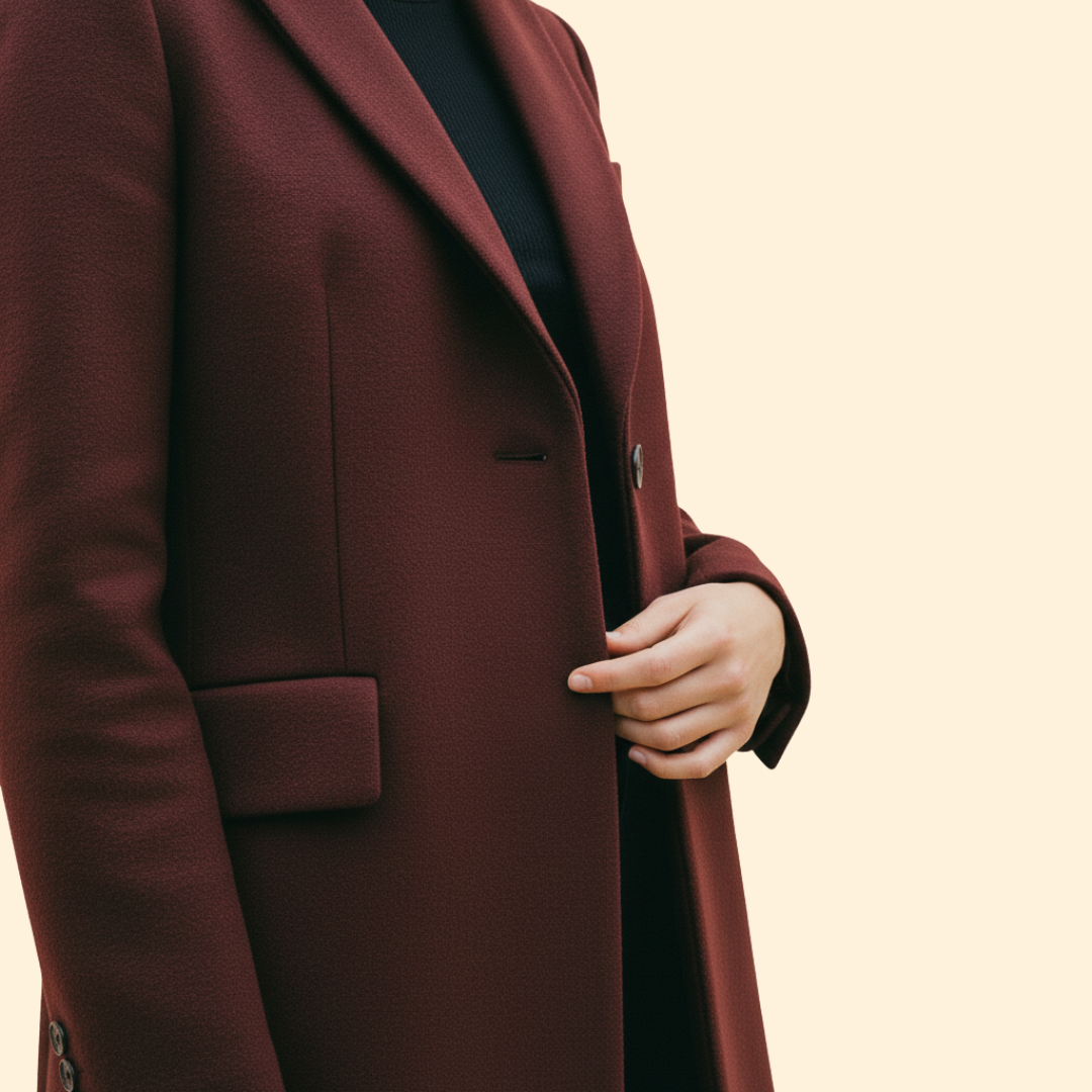 Women’s Coat with Streamlined Design