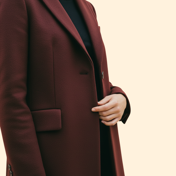 Women’s Coat with Streamlined Design