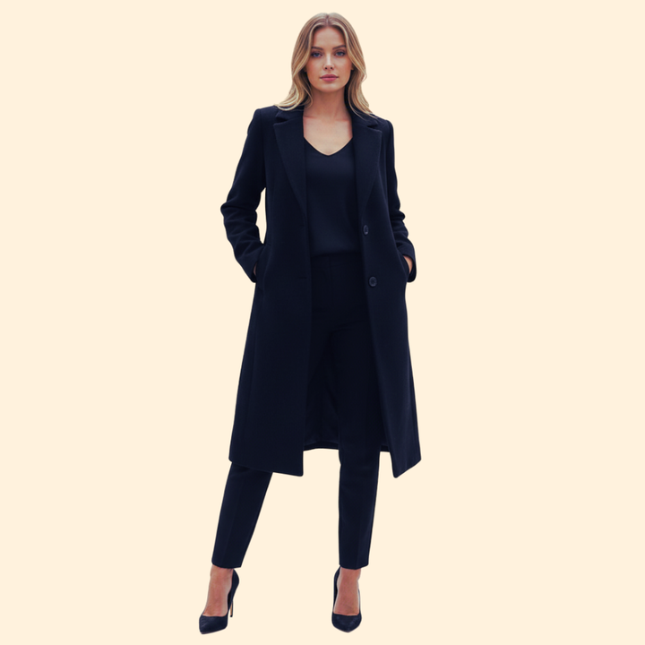 Women’s Coat with Streamlined Design