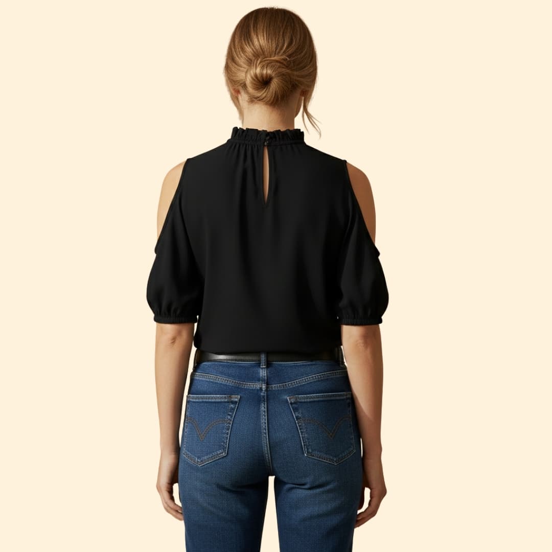 Women's Cold-Shoulder Top