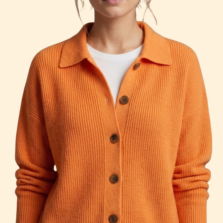 Women’s Collared Knit Cardigan