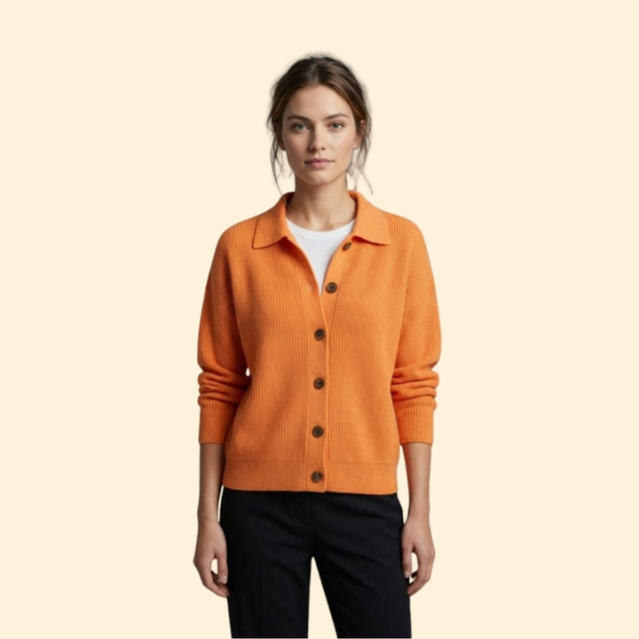 Women’s Collared Knit Cardigan