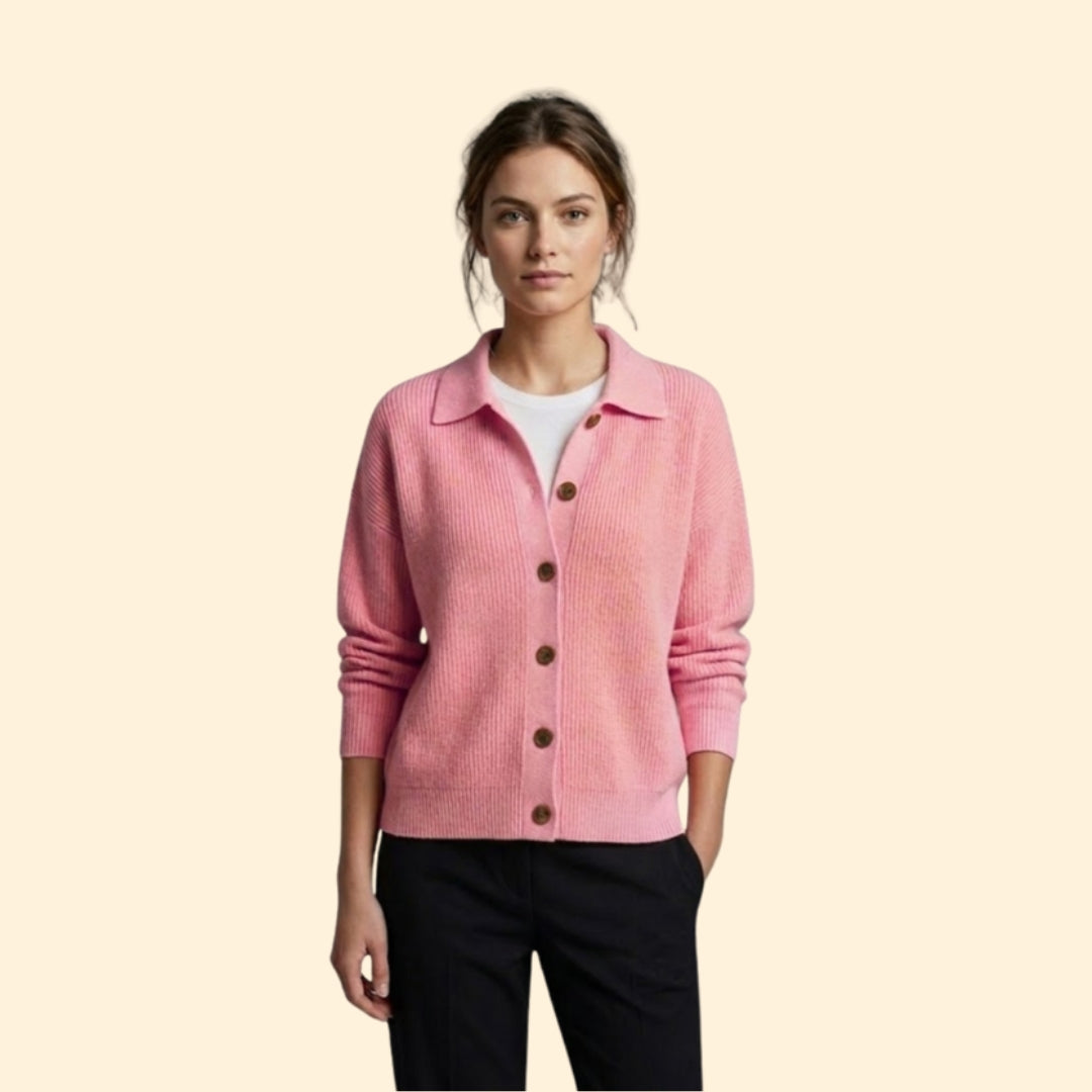 Women’s Collared Knit Cardigan