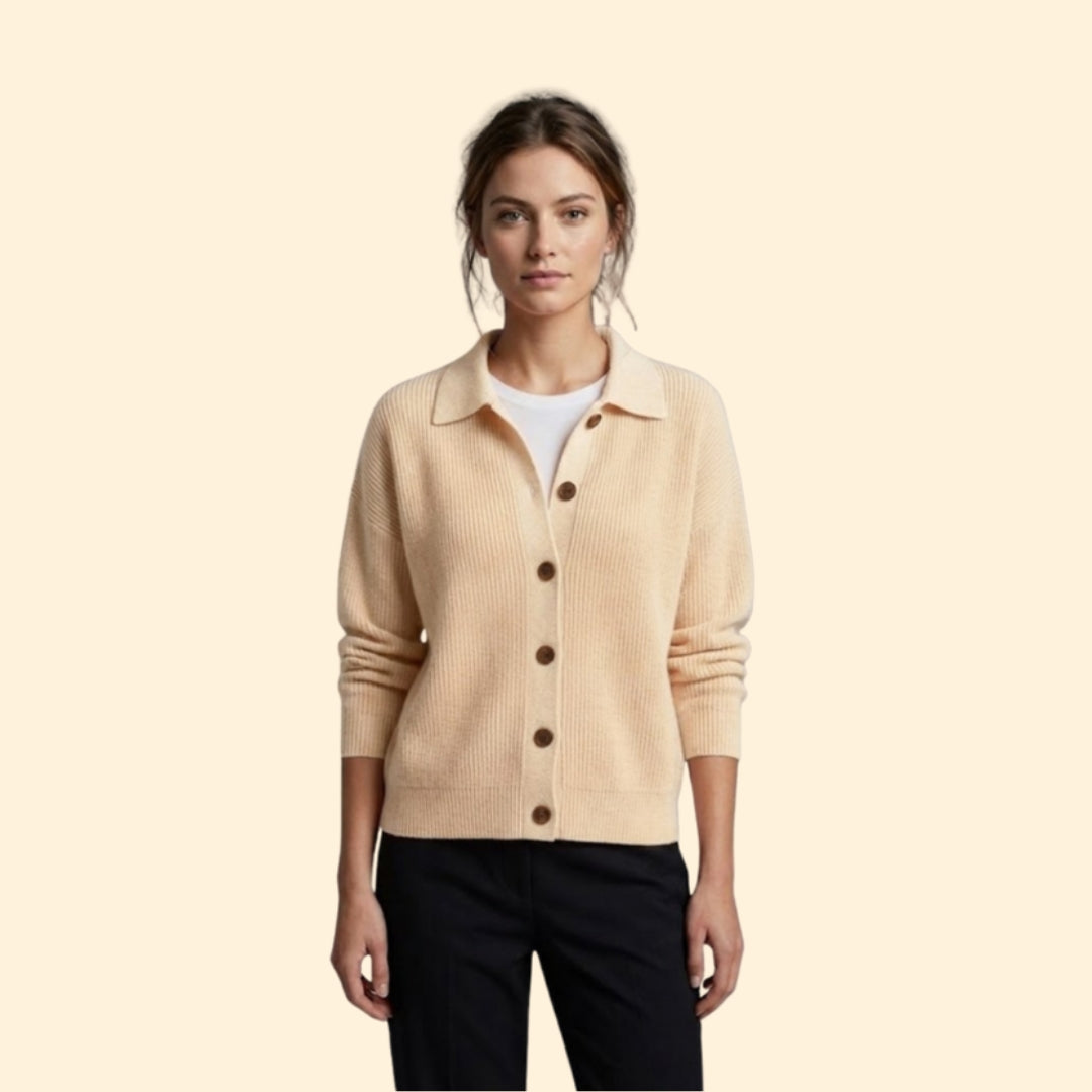 Women’s Collared Knit Cardigan