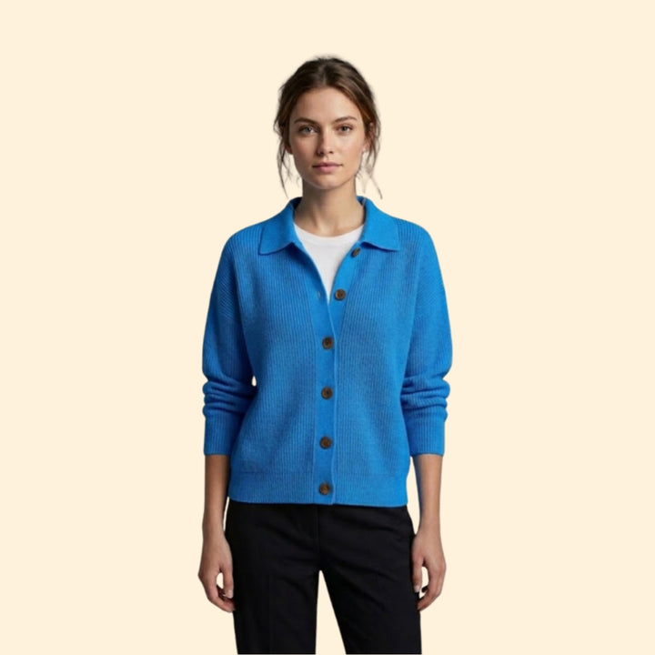 Women’s Collared Knit Cardigan