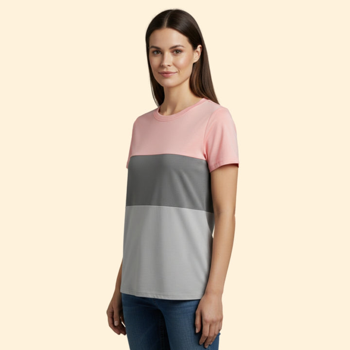 Women's Colorblock Casual Tee