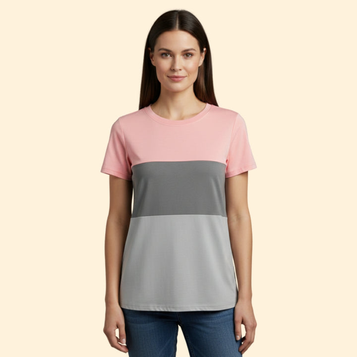 Women's Colorblock Casual Tee