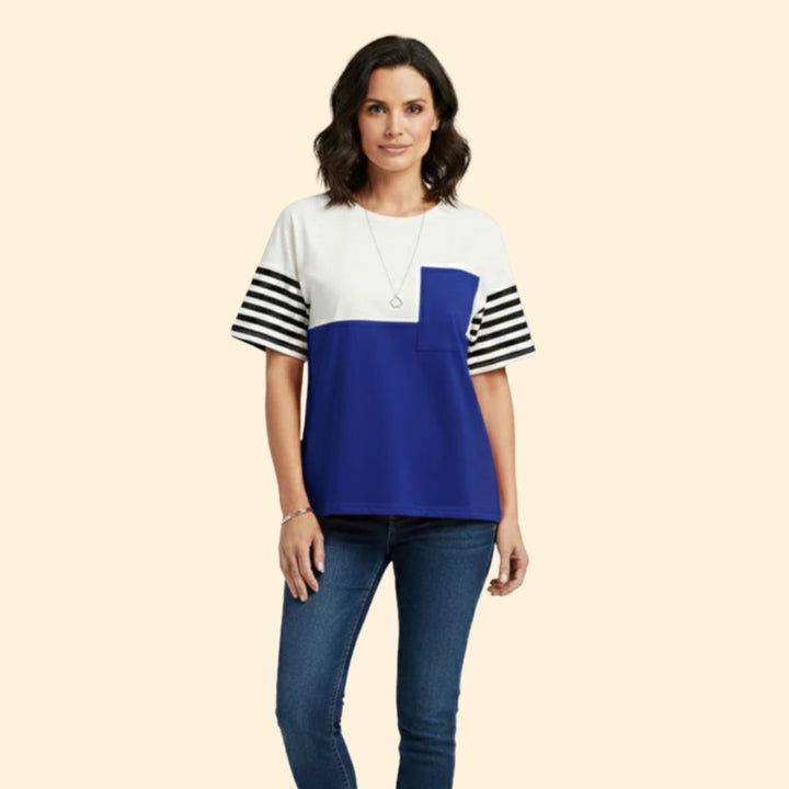 Women's Colorblock Pocket Tee