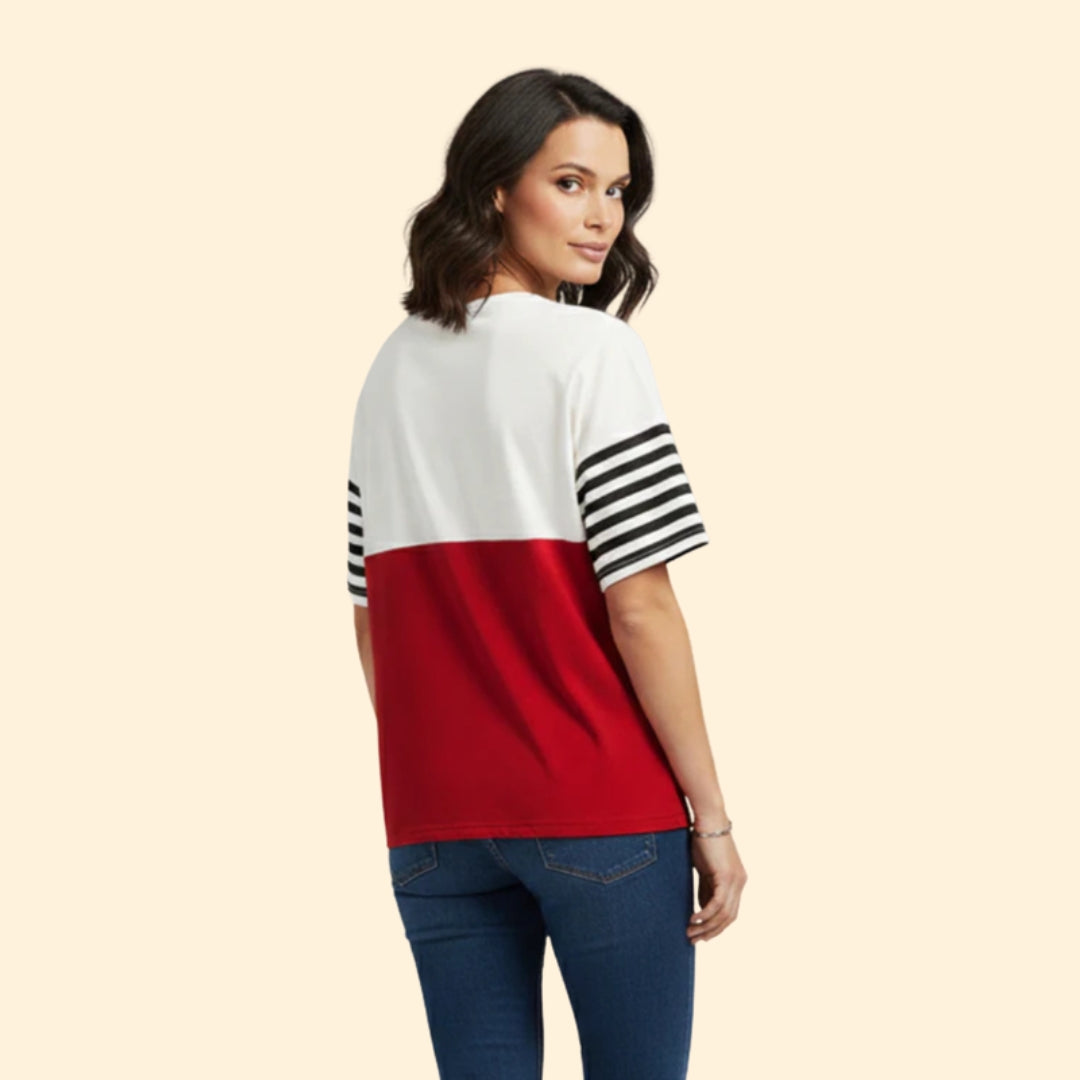 Women's Colorblock Pocket Tee