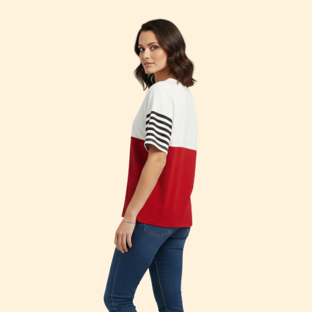 Women's Colorblock Pocket Tee
