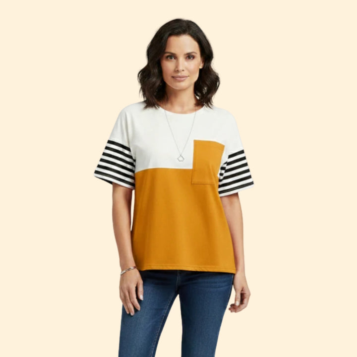 Women's Colorblock Pocket Tee