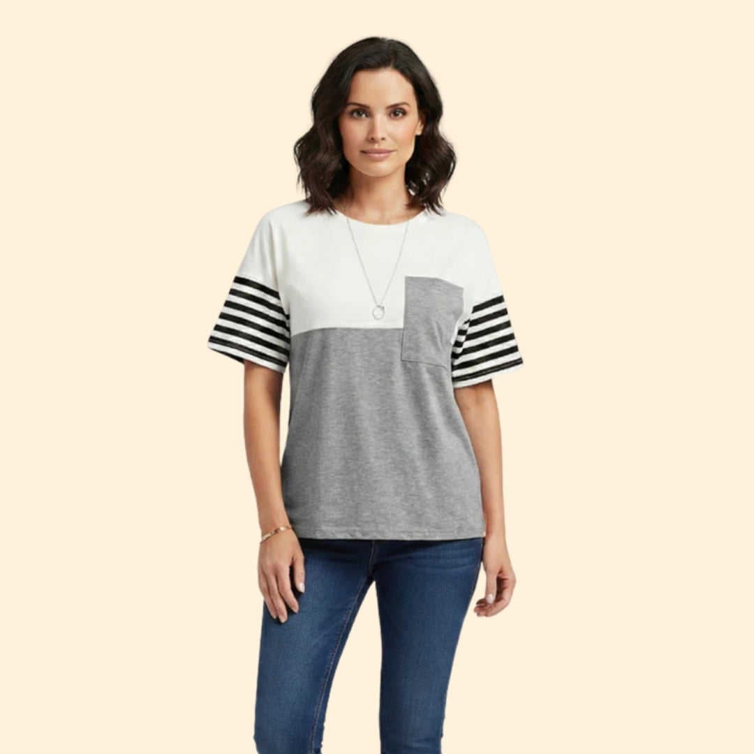 Women's Colorblock Pocket Tee