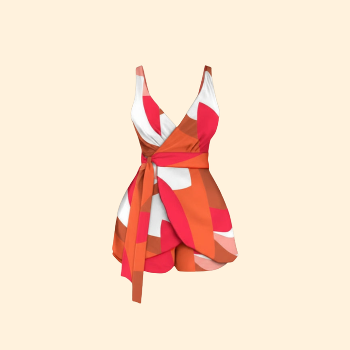 Women's Colorful Printed Jumpsuit