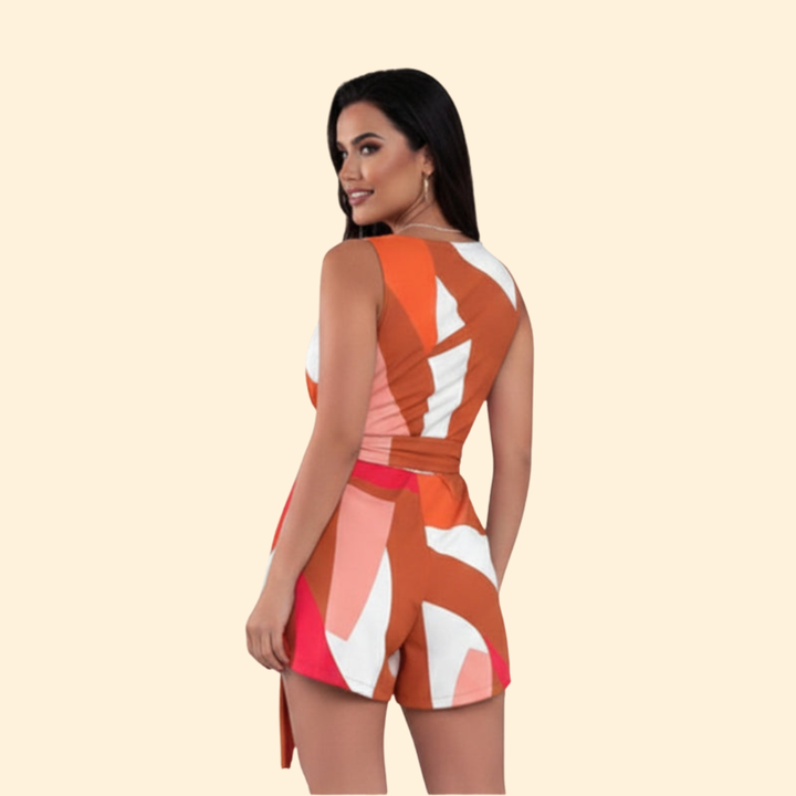 Women's Colorful Printed Jumpsuit