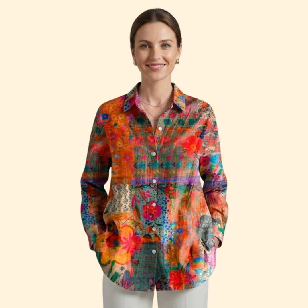Women's Colorful Printed Shirt