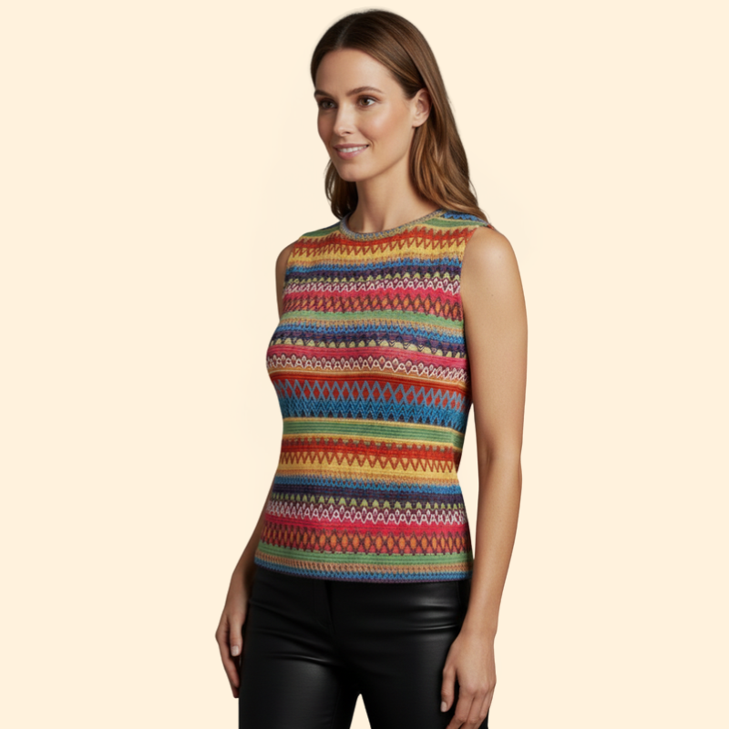 Women's Colorful Striped Tank