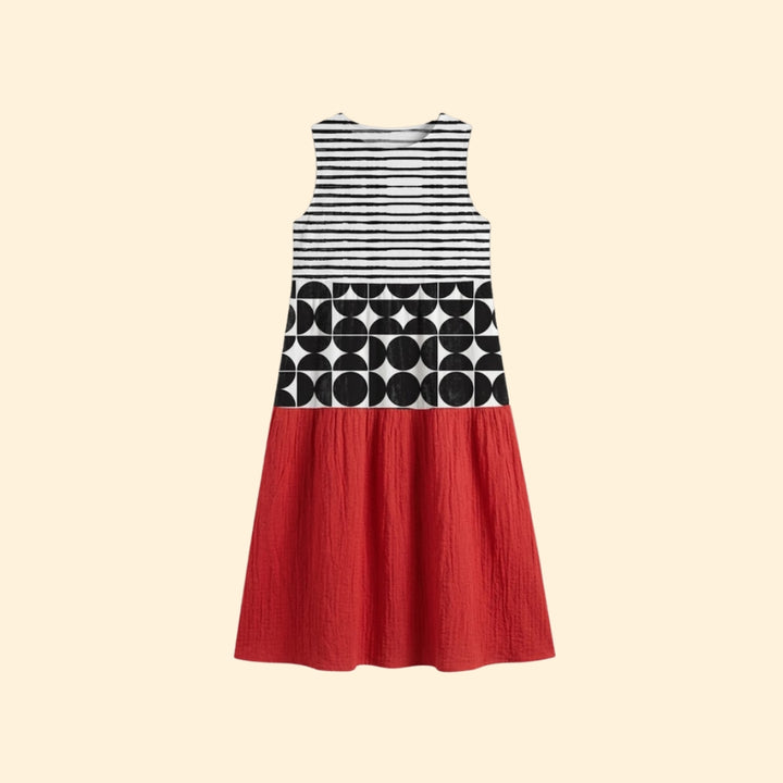 Women's Colourblock Midi Dress