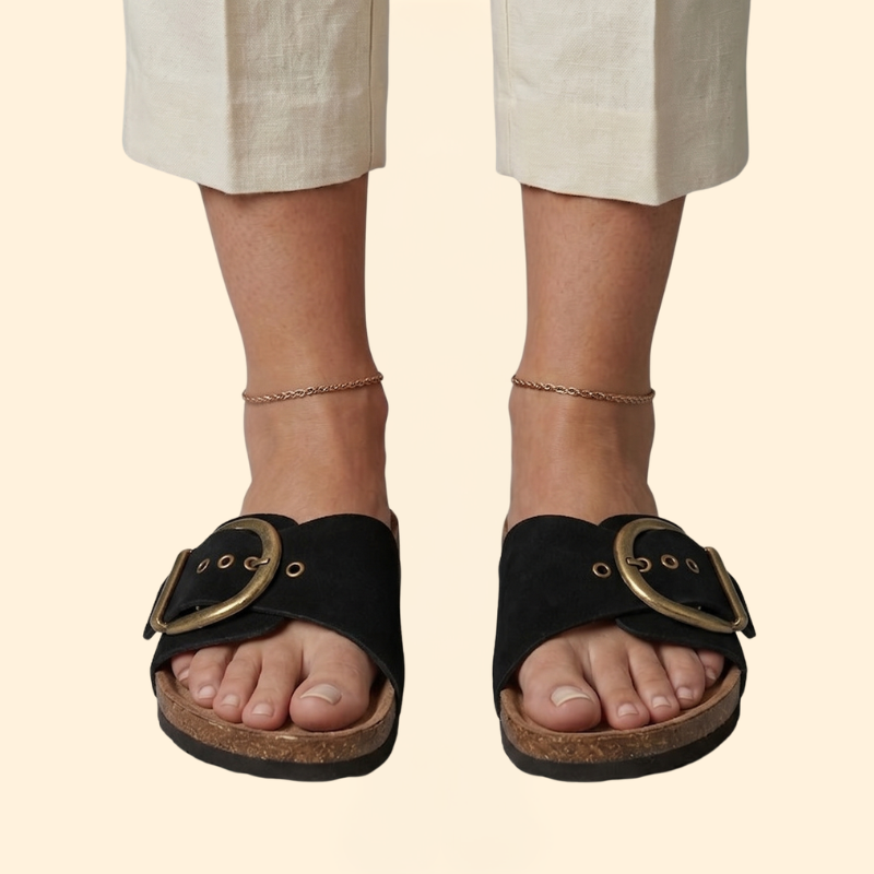 Women's Comfort Sandals with Rhinestones