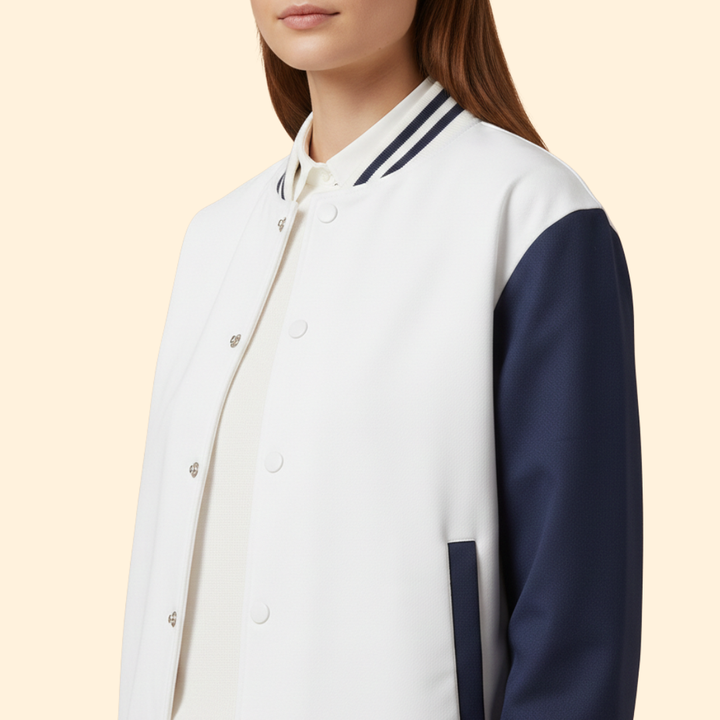 Women’s Contrast Sleeve Bomber Jacket
