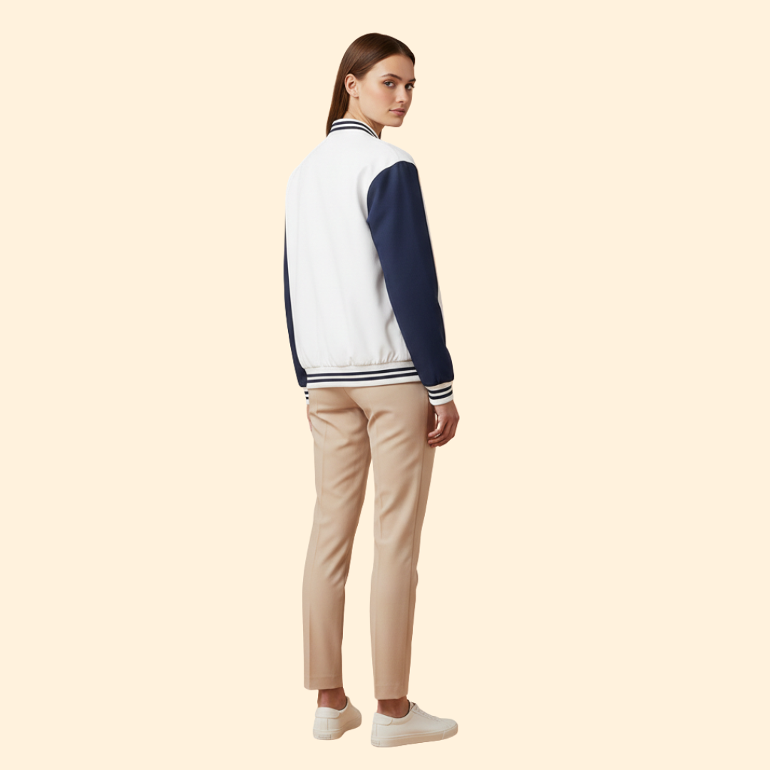 Women’s Contrast Sleeve Bomber Jacket