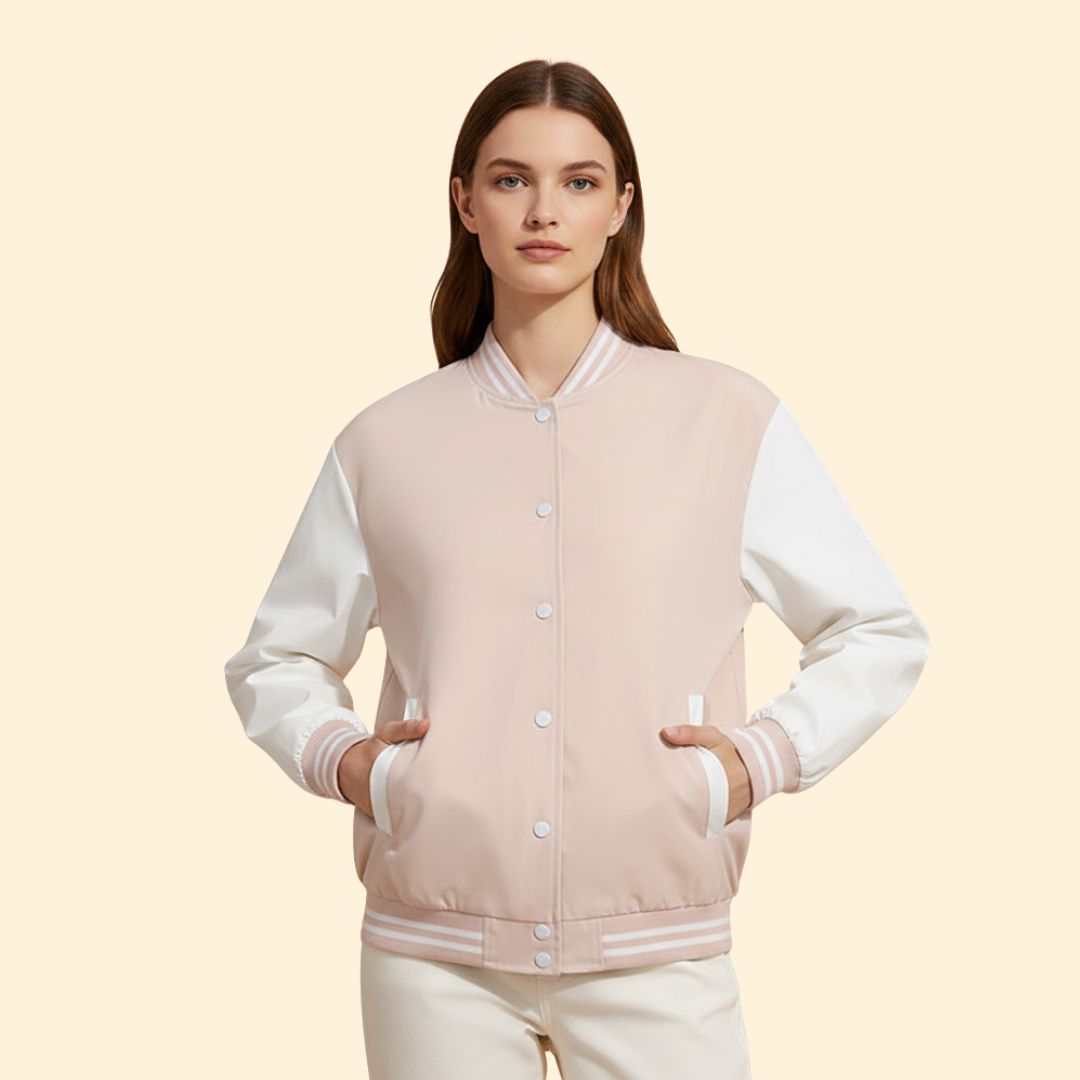 Women’s Contrast Sleeve Bomber Jacket