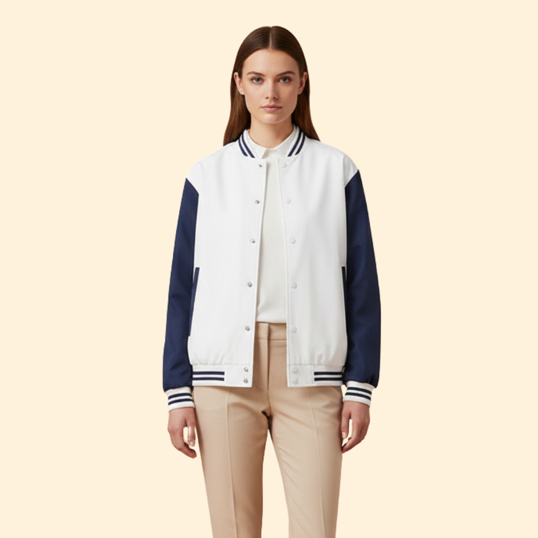 Women’s Contrast Sleeve Bomber Jacket