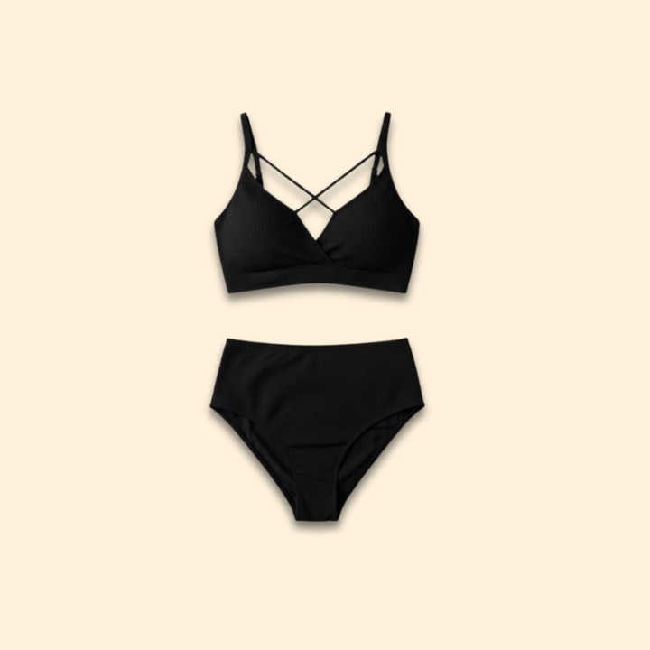 Women's Criss-Cross Ribbed Bikini