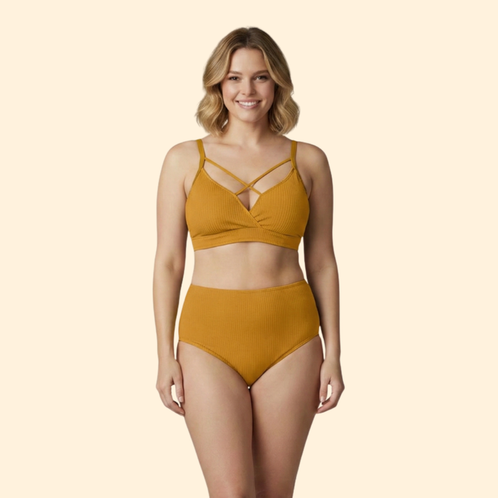 Women's Criss-Cross Ribbed Bikini
