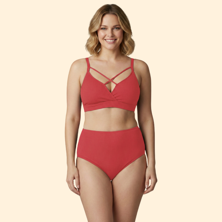 Women's Criss-Cross Ribbed Bikini